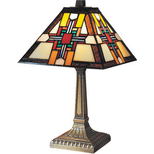 Evelyn 15 inch 60.00 watt Antique Brass Table Lamp Portable Light