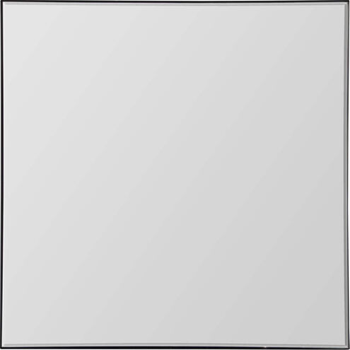 Greer 36 X 36 inch Black Wall Mirror, Medium Square