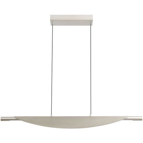 Luma Linear Pendant Ceiling Light in Sand Nickel