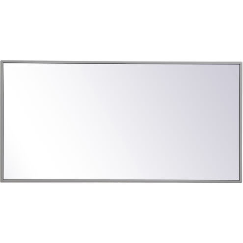 Monet 36 X 18 inch Grey Wall Mirror in Gray