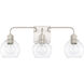 Tanner 3 Light 25 inch Brushed Nickel Vanity Light Wall Light