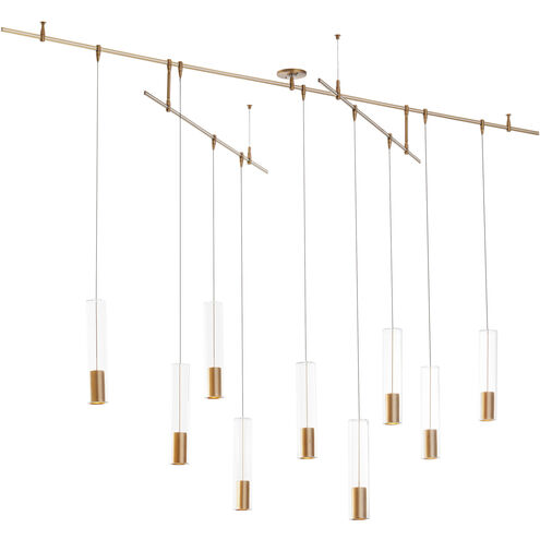 Sean Lavin Captra LED Aged Brass Chandelier Ceiling Light