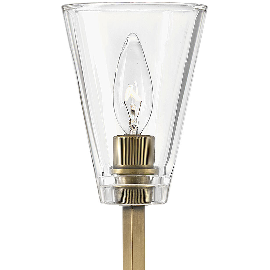 Auden 1 Light 6.25 inch Heritage Brass Vanity Light Wall Light