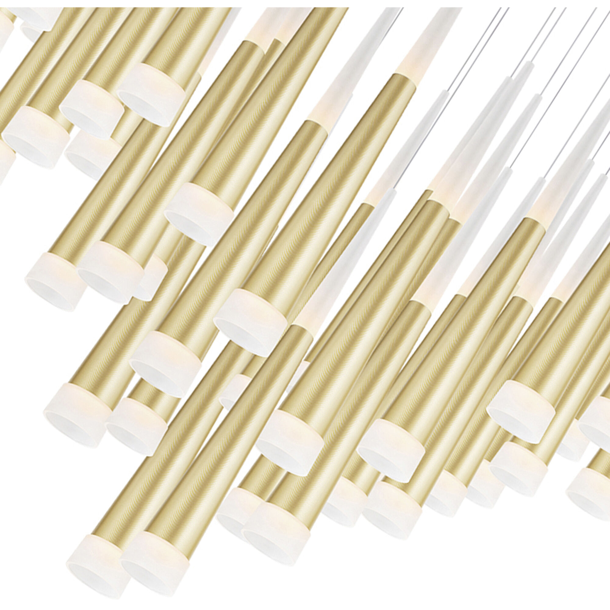 Andes LED 15 inch Satin Gold Multi Light Pendant Ceiling Light