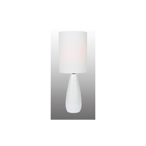 Quatro 17 inch 40.00 watt White Table Lamp Portable Light