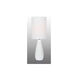 Quatro 17 inch 40.00 watt White Table Lamp Portable Light