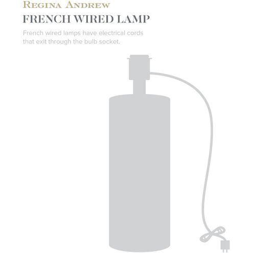 Angelica 27 inch 150.00 watt Clear Table Lamp Portable Light, Small