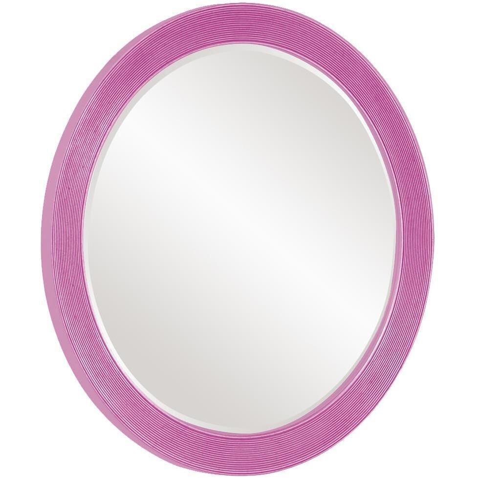 Virginia Glossy Hot Pink Wall Mirror