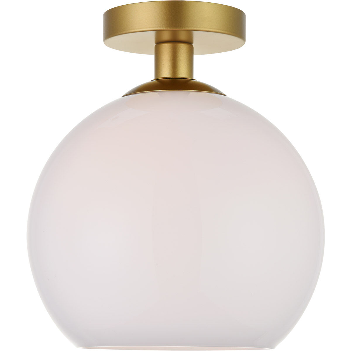 Huntington 1 Light 9.8 inch Brass Flush Mount Ceiling Light