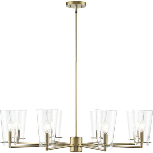Maccan 8 Light 38.75 inch Vintage Brass Chandelier Ceiling Light
