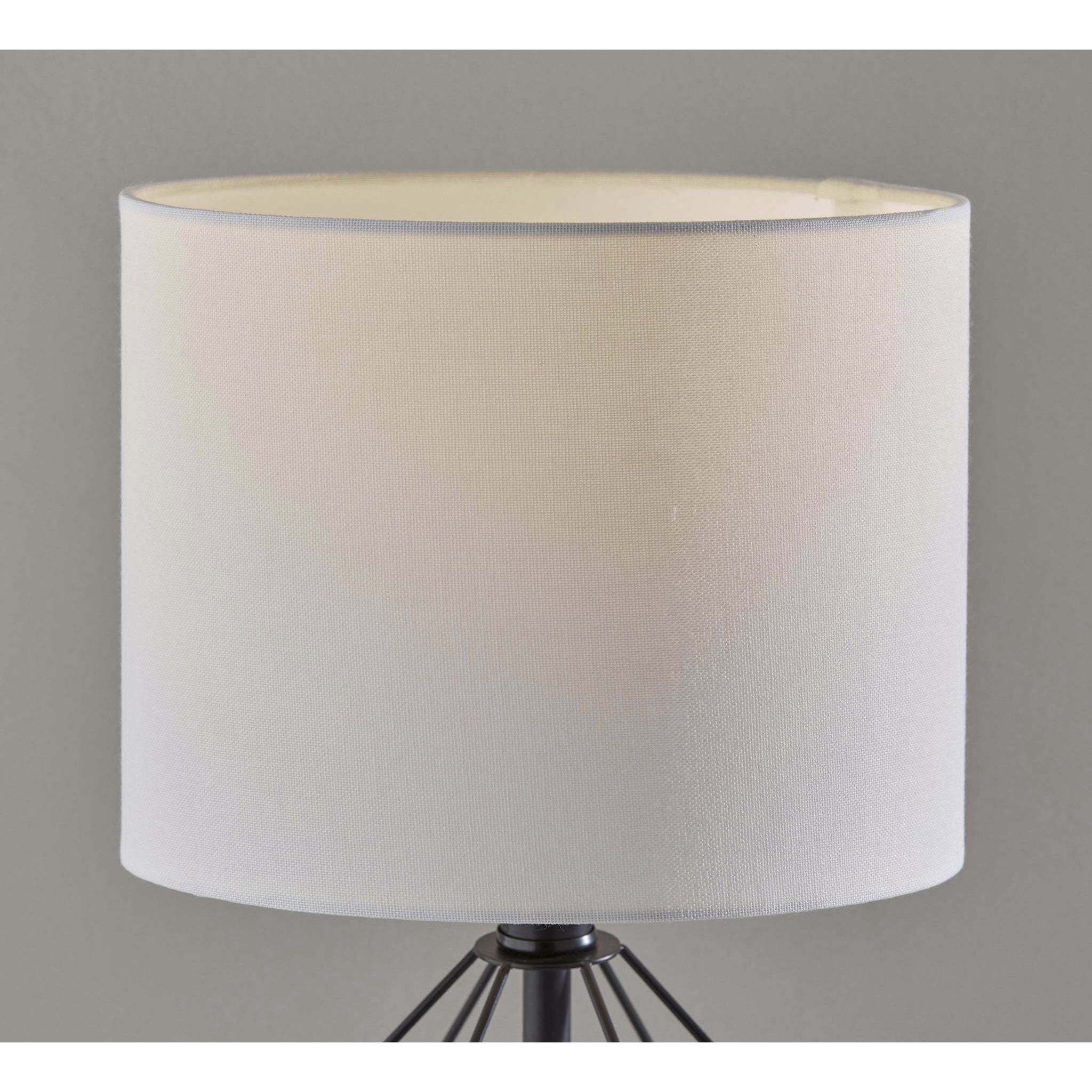 Chiara 16 inch 60.00 watt Black Table Lamps Portable Light, Simplee Adesso, 2 Pack