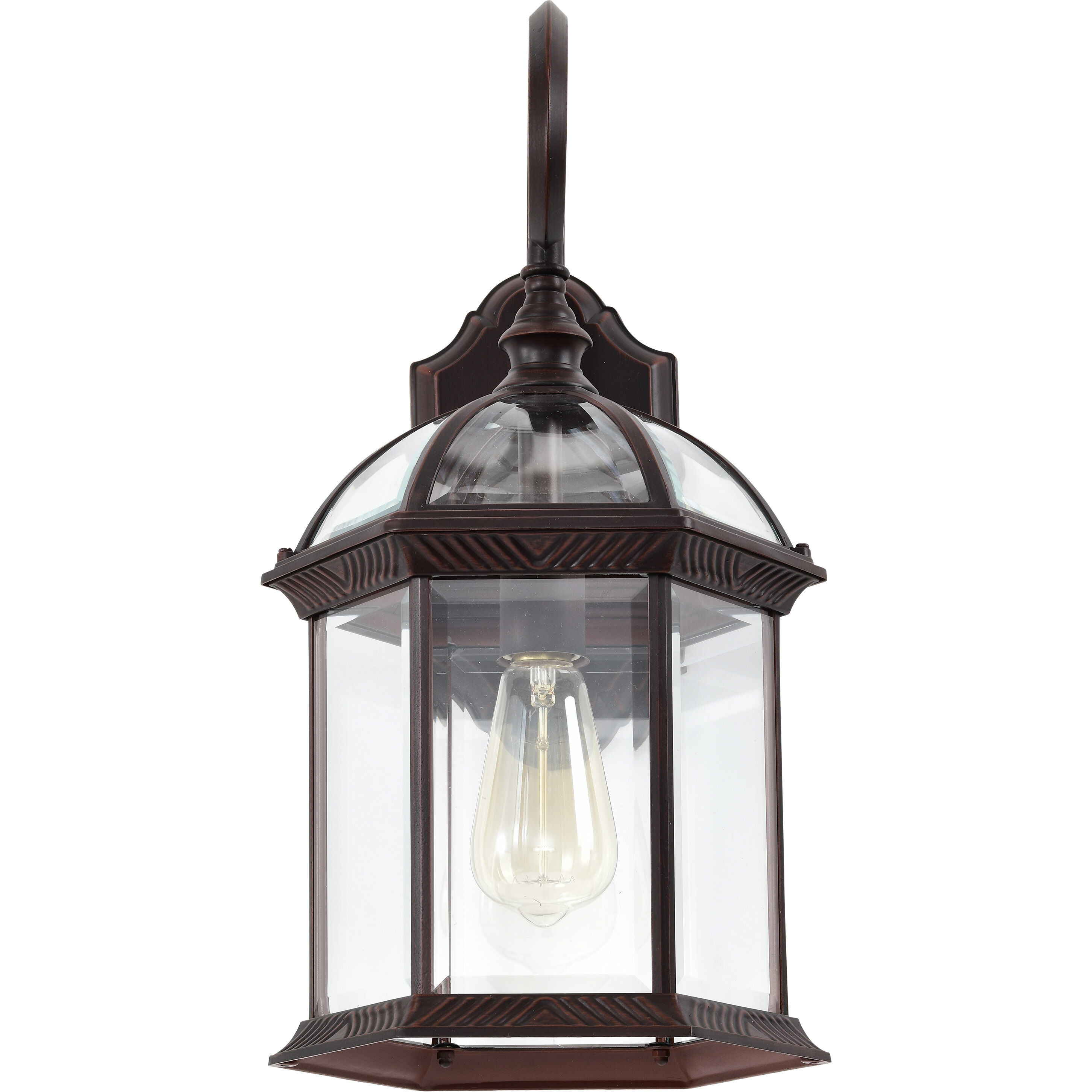 Boxwood 1 Light 19 inch Rustic Bronze Outdoor Wall Lantern