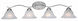 Hollyslope 4 Light 35 inch Brushed nickel Vanity Bar Wall Light