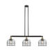 Franklin Restoration Large Bell Cage 3 Light 42 inch Black Antique Brass Island Light Ceiling Light in Clear Glass, Franklin Restoration