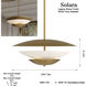 Solara 4 Light 23.75 inch Legacy Brass Pendant Ceiling Light