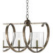 Maximus 7 Light 64 inch Pyrite Bronze Chandelier Ceiling Light