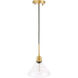 Gil 1 Light 8.5 inch Brass Pendant Ceiling Light