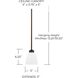 Jameson 1 Light 5 inch Bronze Pendant Ceiling Light