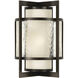 Singapore Moderne Outdoor 2 Light 24 inch Bronze Outdoor Wall Sconce