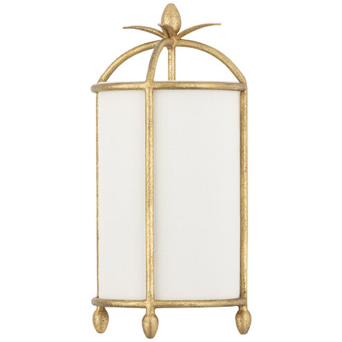 Brooks 2 Light 9 inch Vintage Gold Leaf Wall Sconce Wall Light