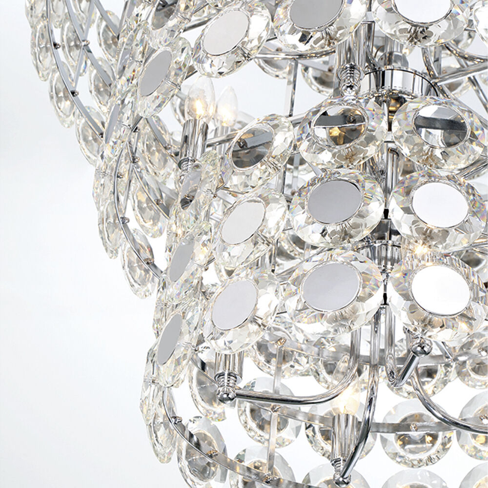 Perrene 24 Light 31.5 inch Chrome Chandelier Ceiling Light