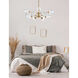 Abii 12 Light 33 inch Vintage Bronze with Clear Chandelier Ceiling Light in Vintage Brass