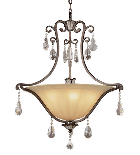 Champagne 5 Light 26 inch Antique Bronze Pendant Ceiling Light