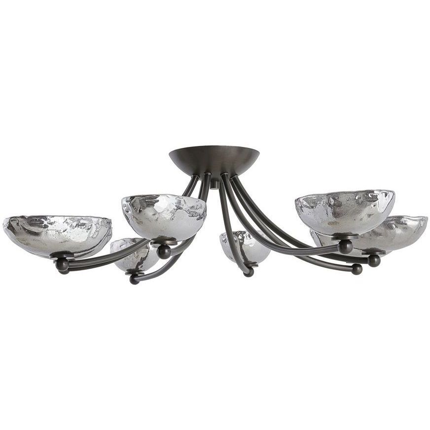 Zamora 42.5 inch English Bronze Flush Mount Ceiling Light