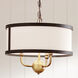 Homestead Heddle 3 Light 16 inch Natural Brass Chandelier Ceiling Light, Heddle