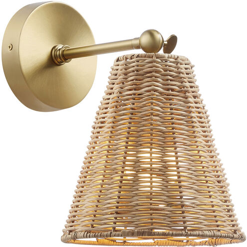 Bohemian 1 Light 8 inch Natural Brass Wall Sconce Wall Light