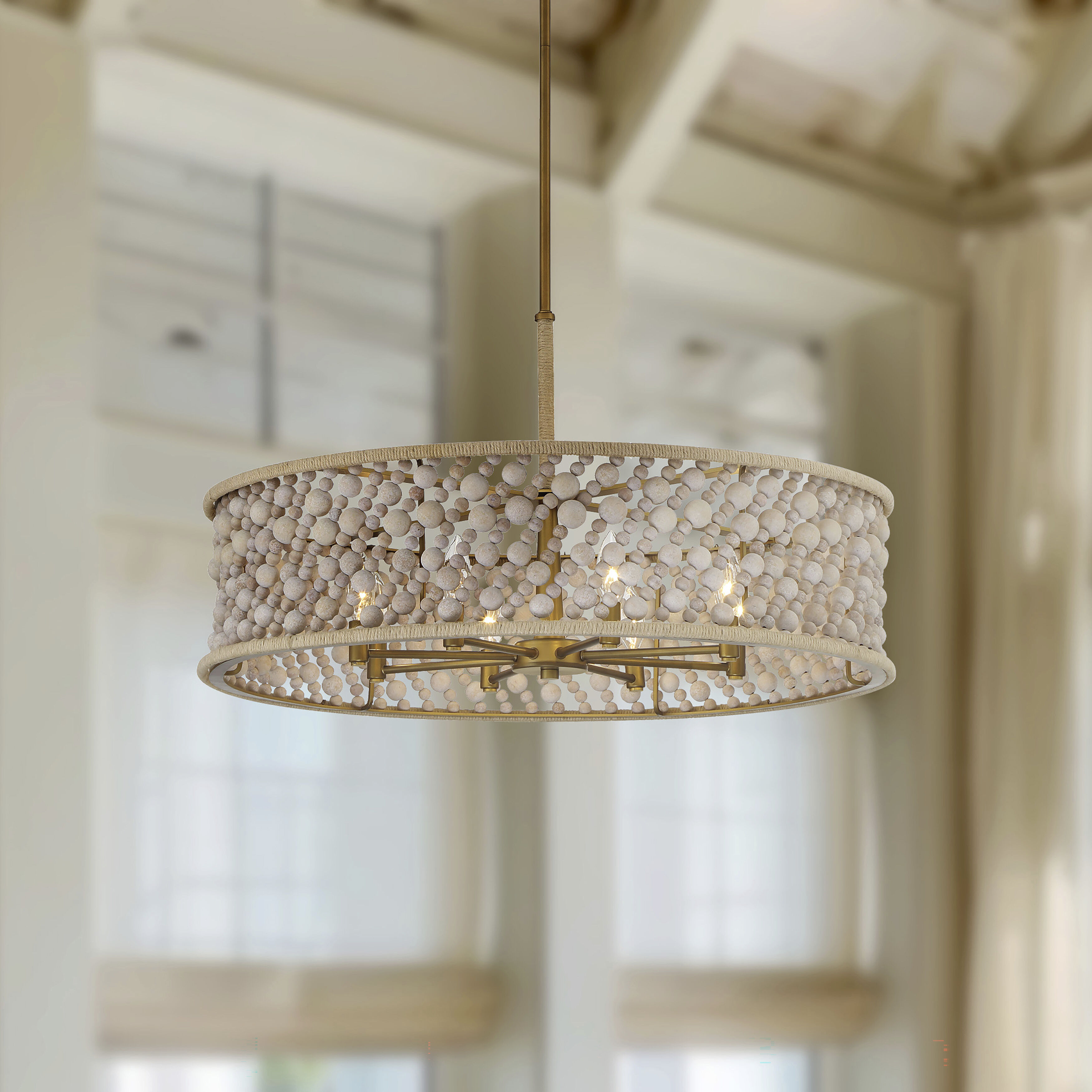 Horsmore 8 Light 29.5 inch Legacy Brass Pendant Ceiling Light