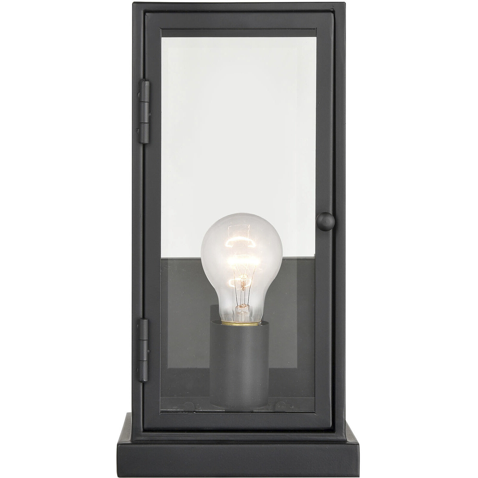 Foundation 1 Light 12 inch Matte Black Outdoor Wall Sconce