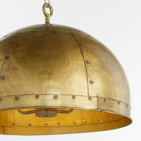 Artisan Series 3 Light 23.75 inch Artisan's Brass Pendant Ceiling Light