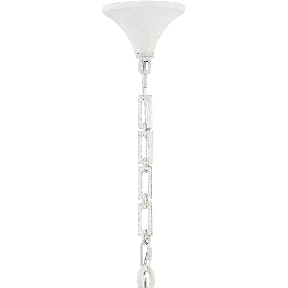 Reina 8 Light 33.75 inch Textured Plaster Chandelier Ceiling Light