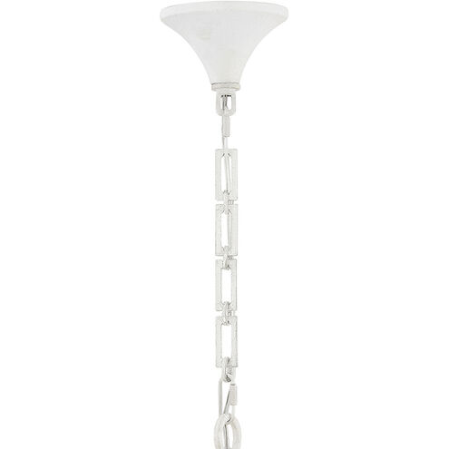 Reina 8 Light 33.75 inch Textured Plaster Chandelier Ceiling Light