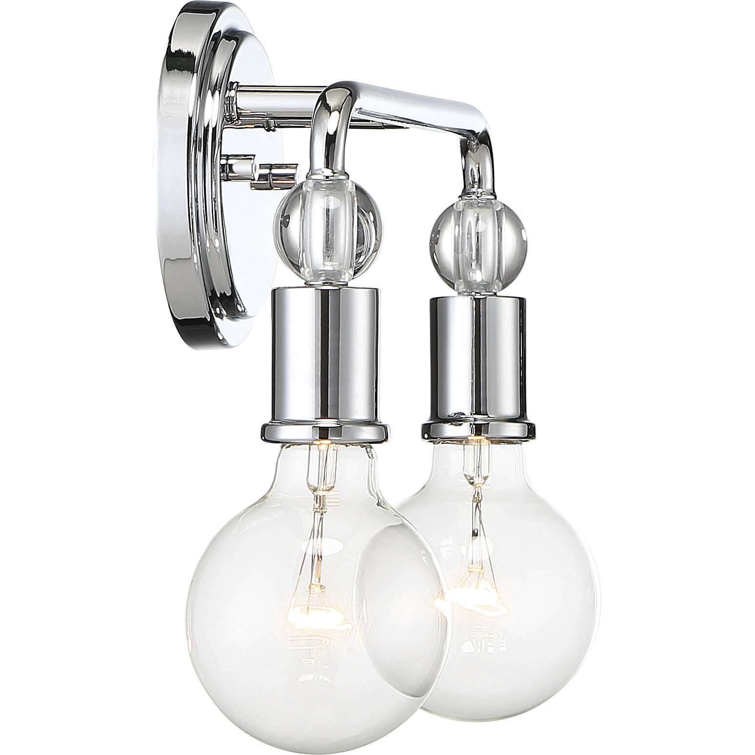 Bounce 2 Light 13.88 inch Polished Nickel Vanity Light Wall Light