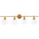 Gene 4 Light 38 inch Brass Wall sconce Wall Light