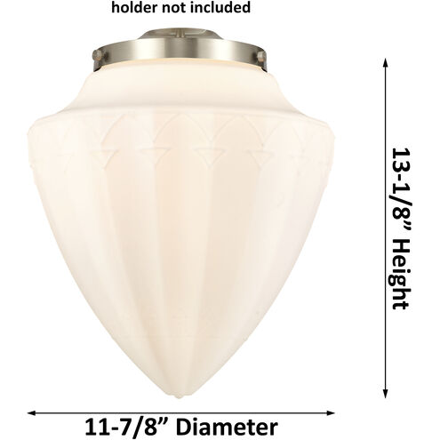 Edison Bullet 1 Light 12 inch Brushed Satin Nickel Mini Pendant Ceiling Light