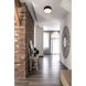 Harley 2 Light 12 inch Matte Black Flush Mount Ceiling Light