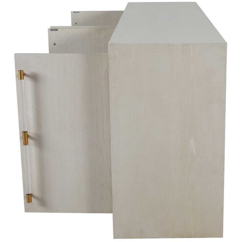 Winford Cerused White / Stained Gold Cabinet