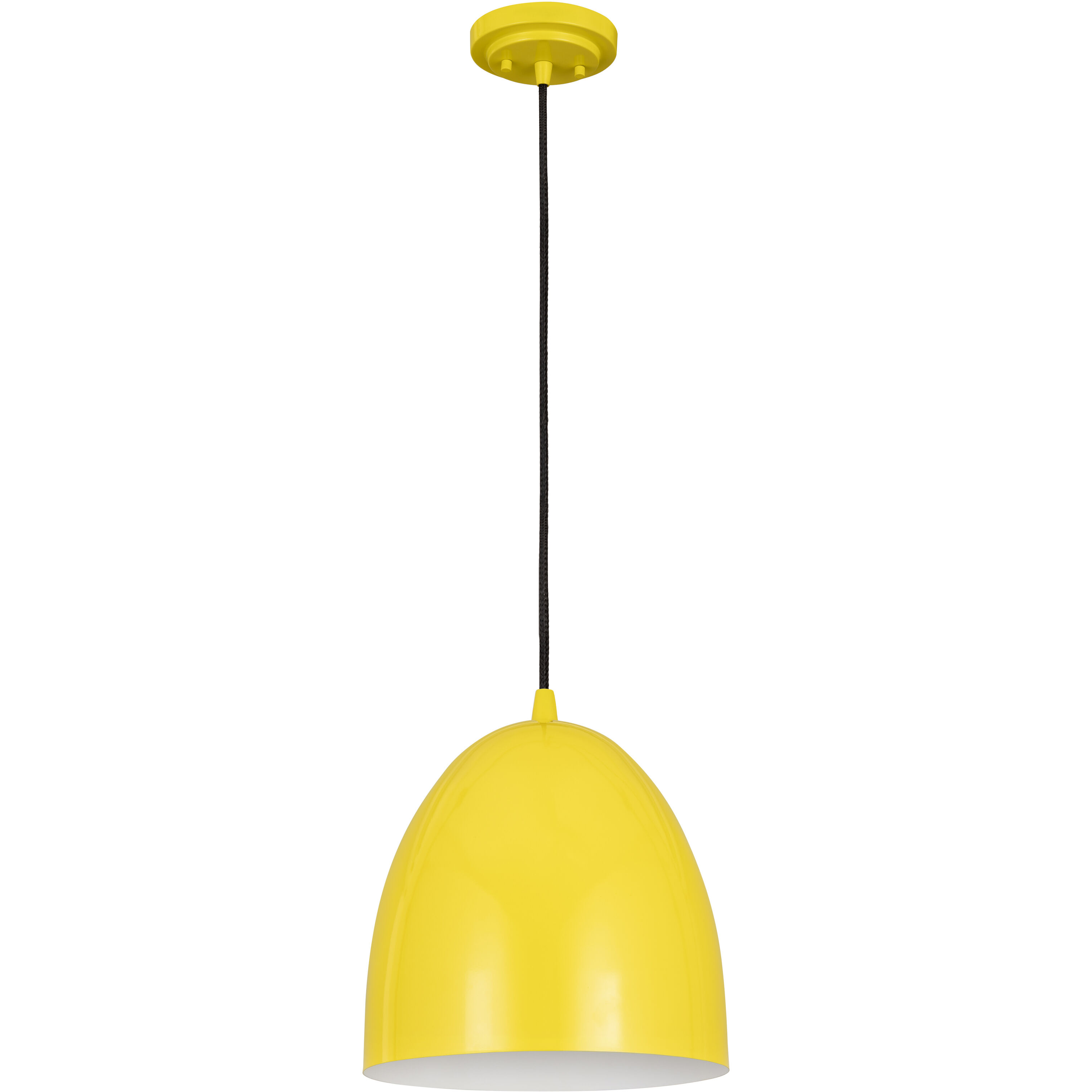 Z-Studio 1 Light 9.5 inch Yellow Pendant Ceiling Light