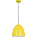 Z-Studio 1 Light 9.5 inch Yellow Pendant Ceiling Light