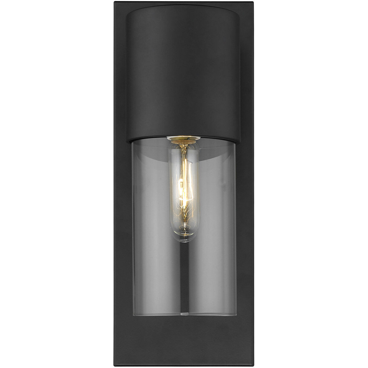 Cooper 1 Light 16 inch Matte Black Exterior Wall Mount