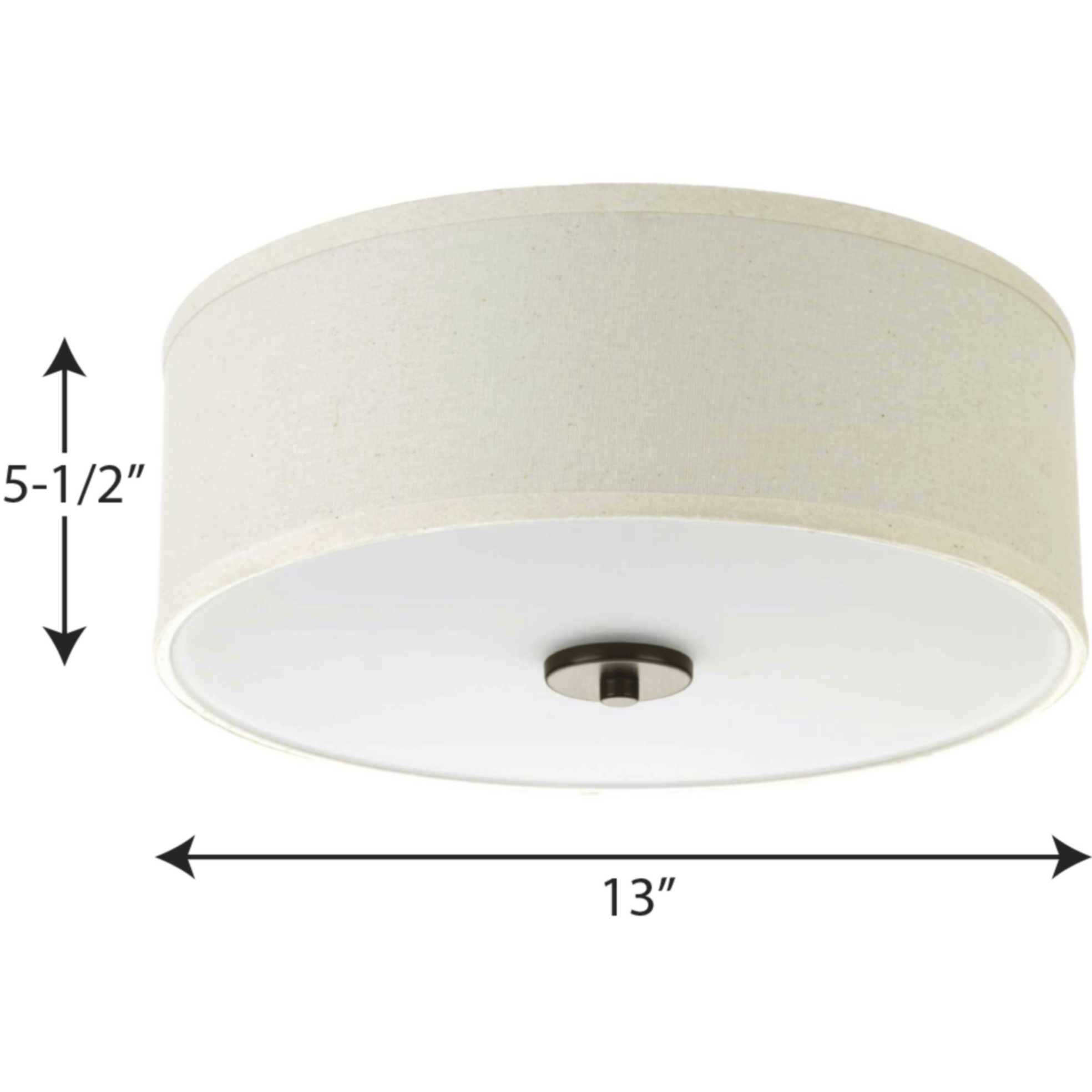 Inspire 2 Light 13 inch Antique Bronze Flush Mount Ceiling Light