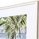 Palm House Green and Blue and White and Yellow Framed Art