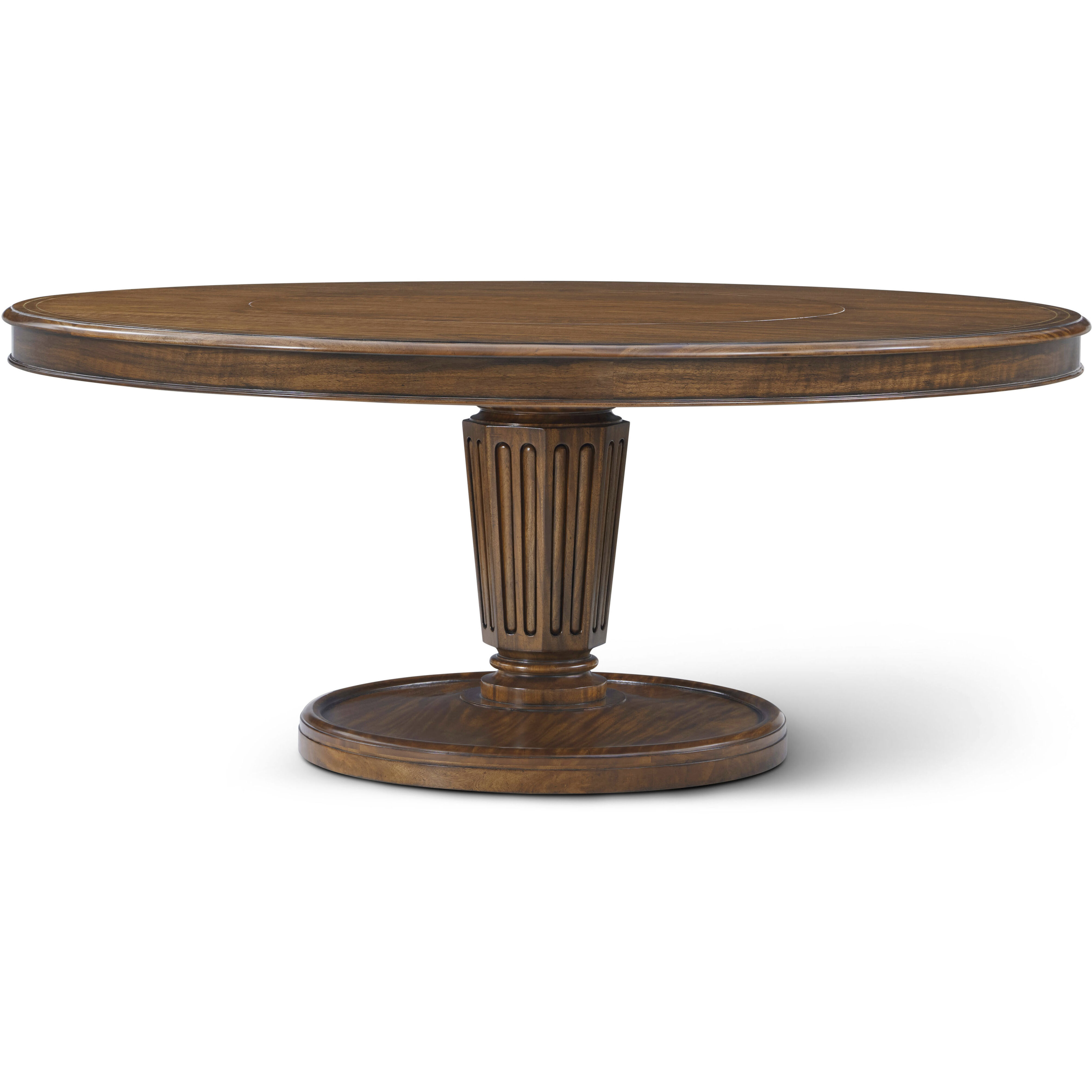 Haddon 72 X 72 inch Round Dining Table with Lazy Suzan, Wooden, Althorp Living History