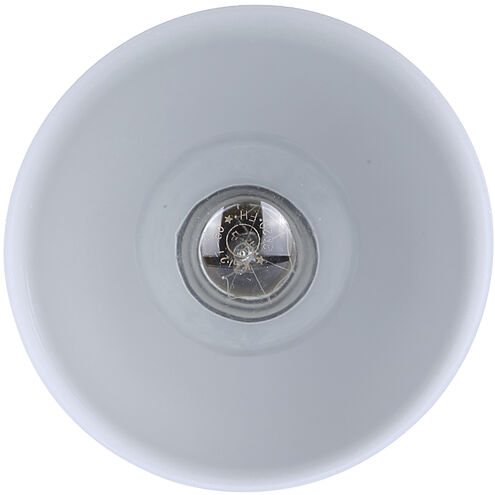 Caleb 1 Light 4.75 inch Matte White & Wood Pendant Ceiling Light