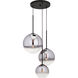 Callisto 3 Light 17.25 inch Black Pendant Ceiling Light