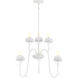 North Fork 6 Light 24 inch Sand White Pendant Ceiling Light