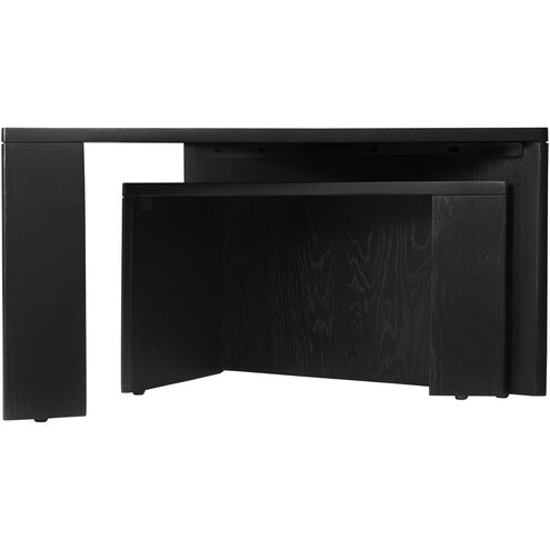 Aton 30 X 30 inch Black Coffee Table, Nesting